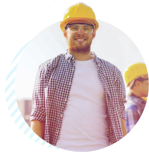 happy construction worker